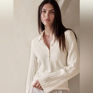 Banana Republic Merino Polo Sweater